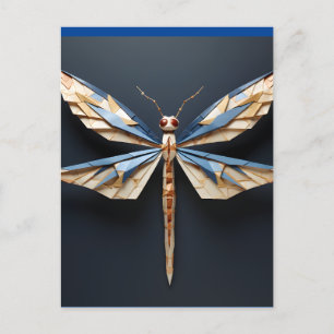 origami draonfly vykort