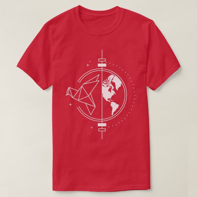 Origami Earth 1 T Shirt (Design framsida)