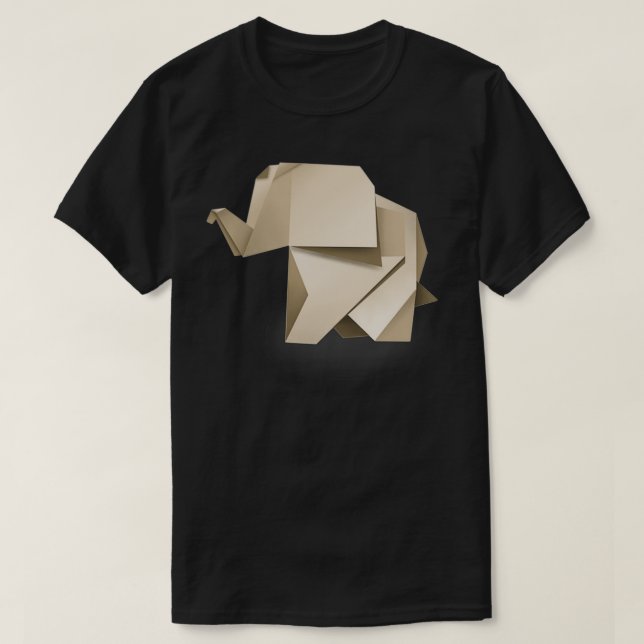 Origami Elephant 23 T Shirt (Design framsida)