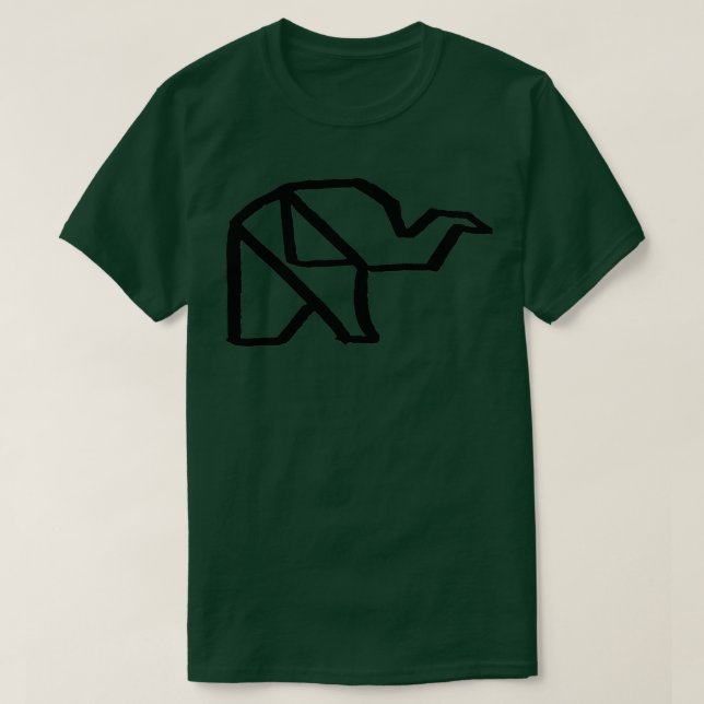 Origami Elephant 24 T Shirt (Design framsida)