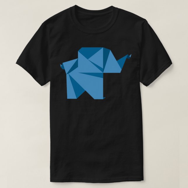 Origami Elephant Kid Funny Gift Idea 5 T Shirt (Design framsida)