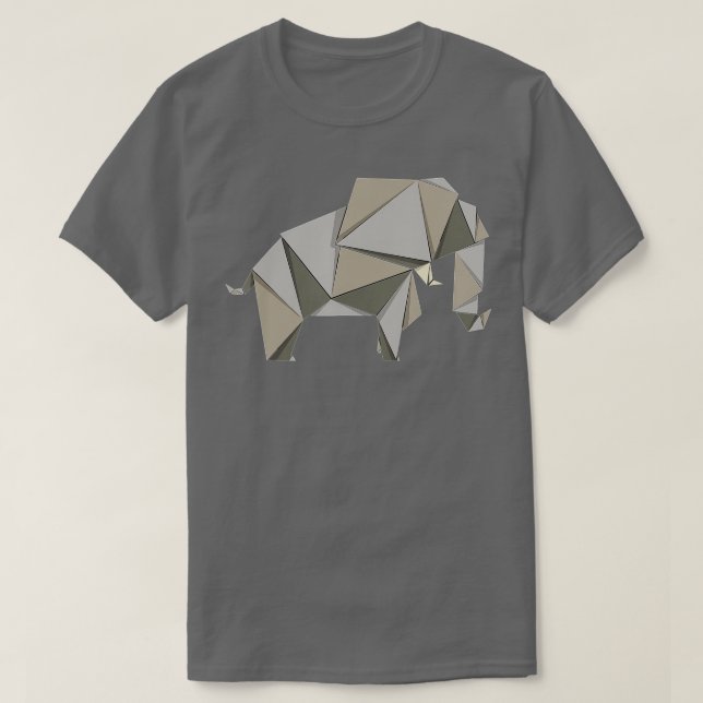 Origami Elephant T Shirt (Design framsida)