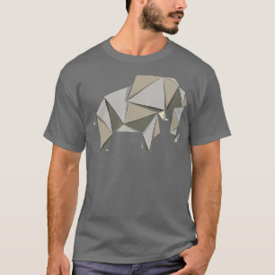 Origami Elephant T Shirt