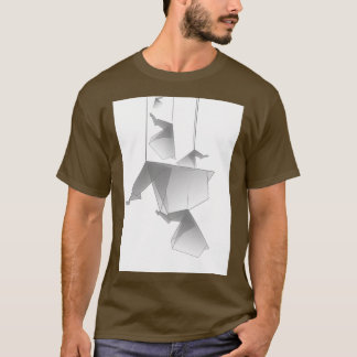 Origami elephants white t shirt