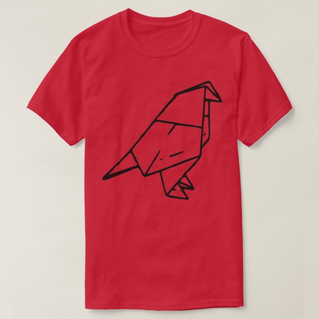 Origami-fågel 10 t shirt (Design framsida)