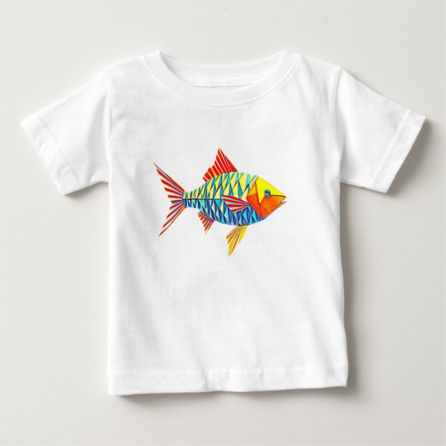 ORIGAMI FISH T SHIRT (Framsida)