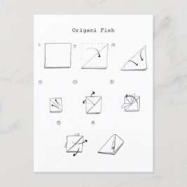 Origami Fish Vykort