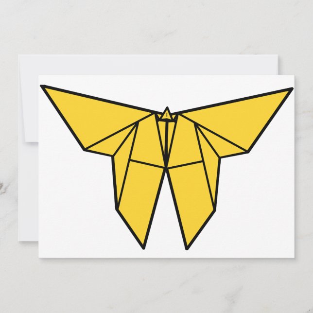 Origami fjärilsinbjudningar inbjudningar (Framsida)