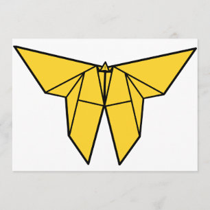 Origami fjärilsinbjudningar inbjudningar