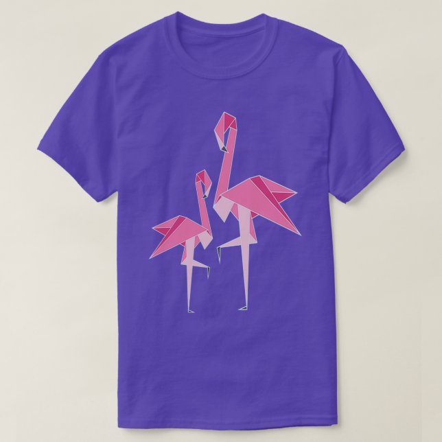 Origami Flamingo 4 T Shirt (Design framsida)