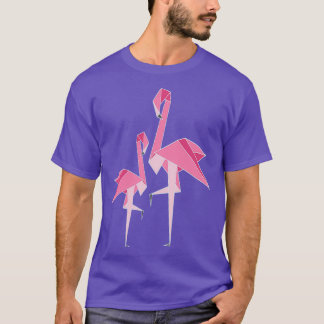 Origami Flamingo 4 T Shirt
