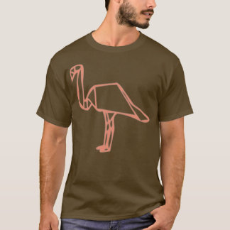 Origami Flamingo 9 T Shirt