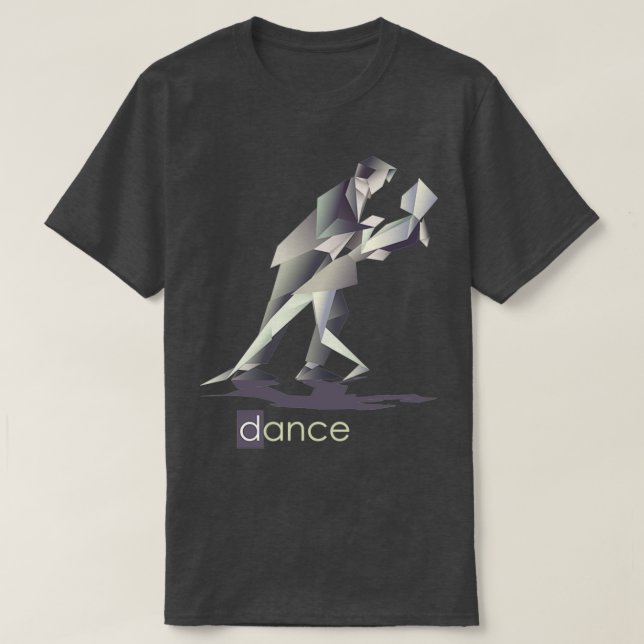 Origami Flamingo Dancers T Shirt (Design framsida)