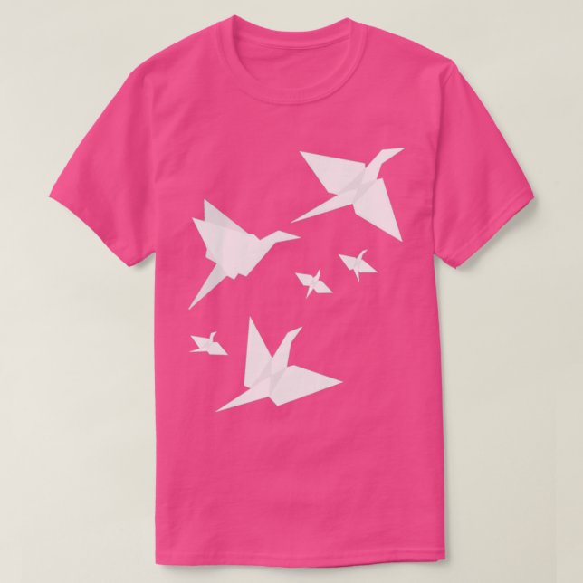 Origami Flight Red T Shirt (Design framsida)