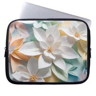 Origami flowers laptop fodral