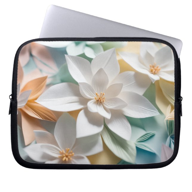 Origami flowers laptop fodral (Framsidan)