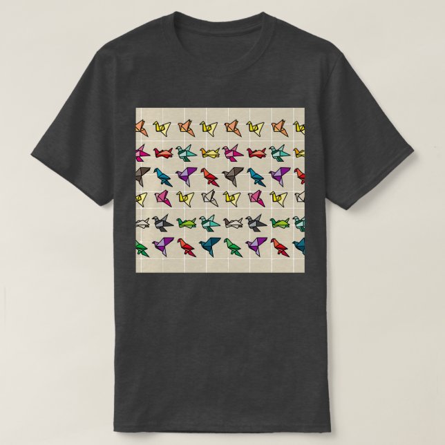 Origami Folable Papper Art 1 T Shirt (Design framsida)