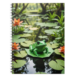 Origami Frog spiral Anteckningsbok