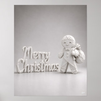 Origami Gingerbread God Jul Skylt