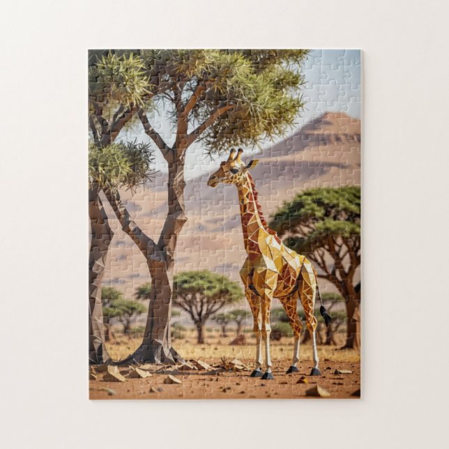 Origami Giraffe Safari ThLED Pussel (Vertikal)