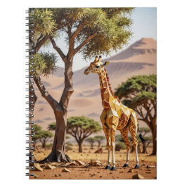 Origami-giraffspiral Anteckningsbok