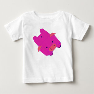 Origami gris baby T-shirt