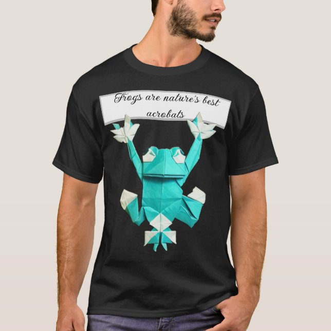 origami groda t shirt (Framsida)