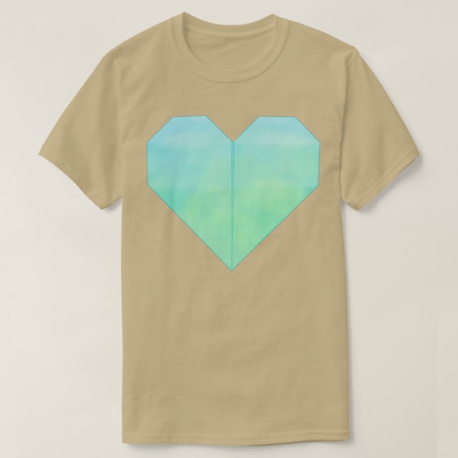 Origami Heart 9 T Shirt (Design framsida)