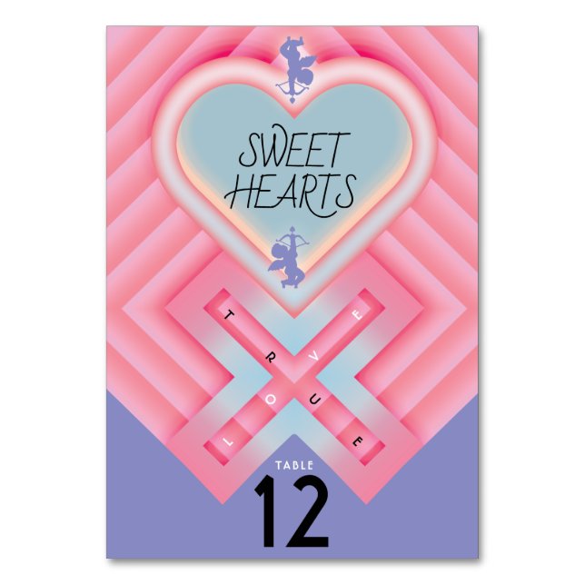 Origami Heart X Sweet Hearts Bordsnummer (Framsidan)