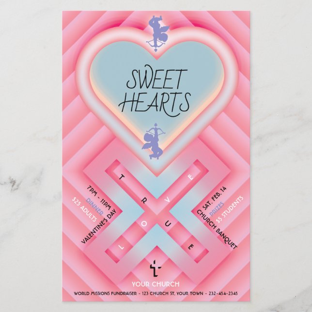 Origami Heart X Sweet Hearts Flygblad (Framsidan)