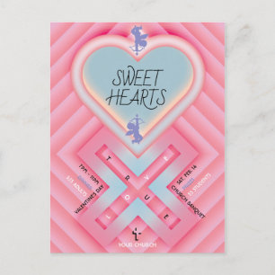 Origami Heart X Sweet Hearts Inbjudan Vykort