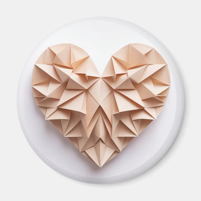 Origami-hjärta Magnet (Framsidan)