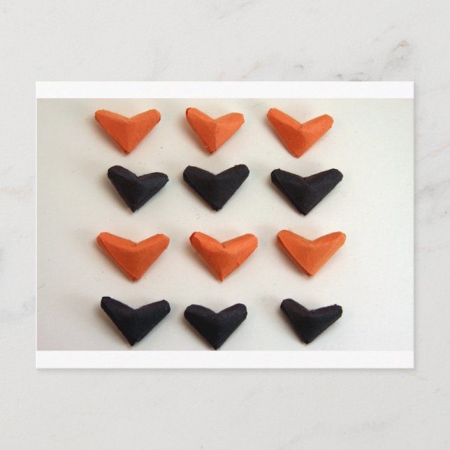 Origami-hjärtan Vykort (Framsida)