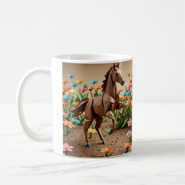 Origami Horse Kaffemugg (Vänster)