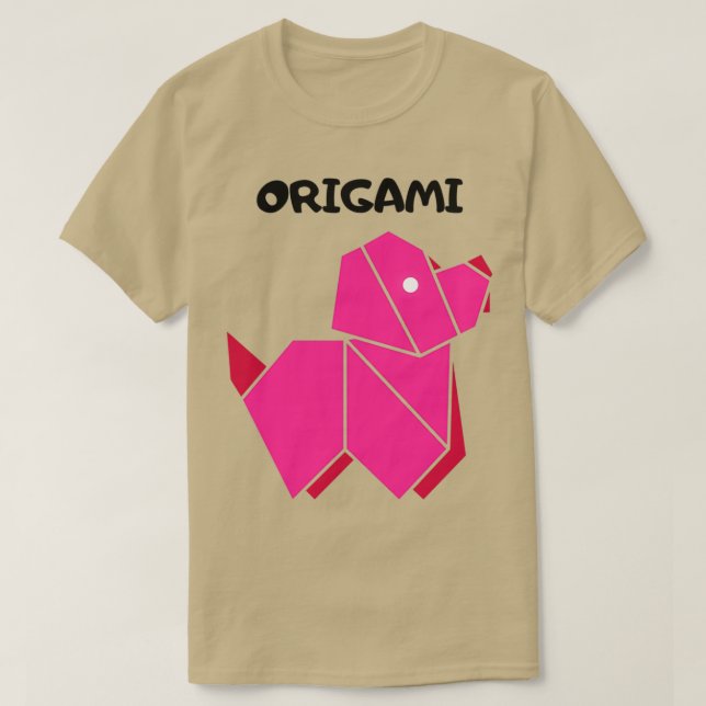 Origami Hund 16 T Shirt (Design framsida)