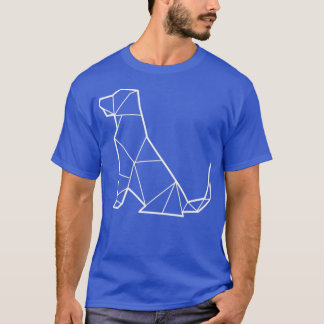 Origami Hund överordnad Hund Gift T Shirt