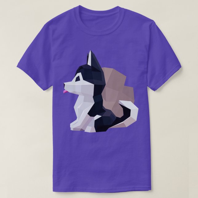 Origami Hund T Shirt (Design framsida)