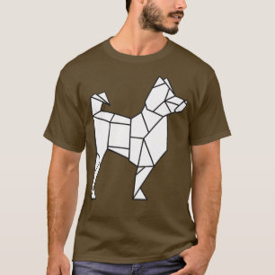 Origami Husky Origami Hund japansk papper konst T Shirt