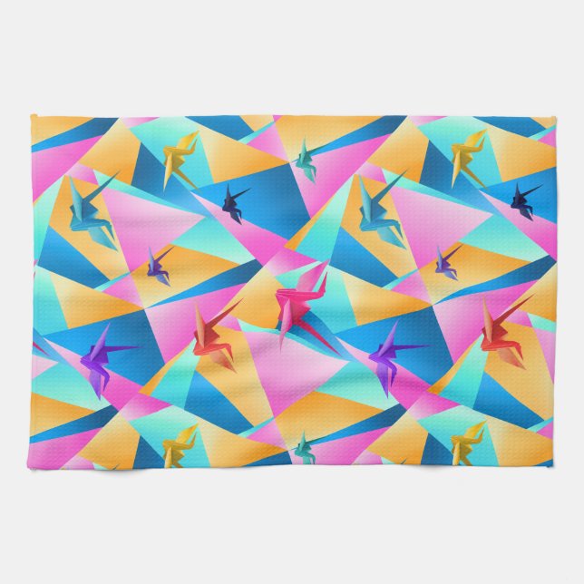 Origami Kaleidoscope Kökshandduk (Horisontell)