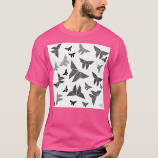 Origami Kamikaze Butterfly Mönster T Shirt