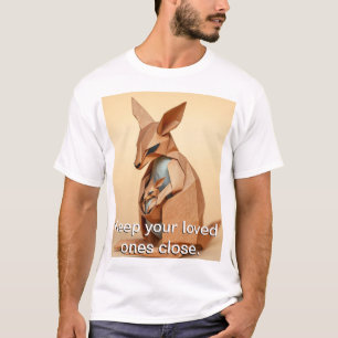 Origami-känguru och dess Joey T Shirt