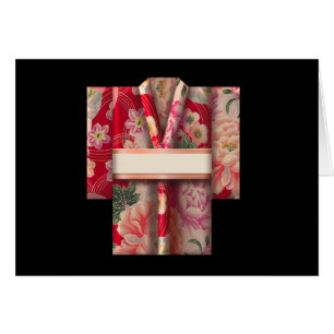 Origami Kimono Hälsningskort