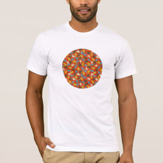 Origami kran Hinomaru (den japanska flagga) T-shirt