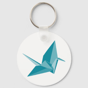 Origami kran nyckelring