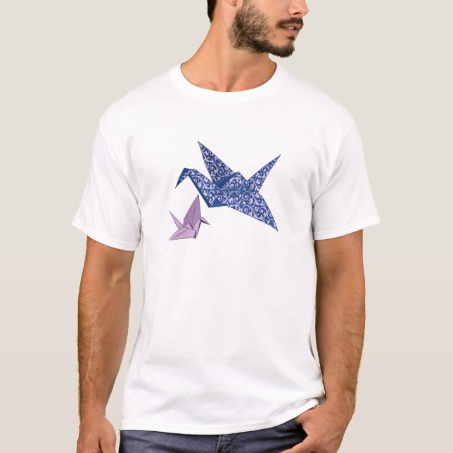 Origami kran tee shirt (Framsida)