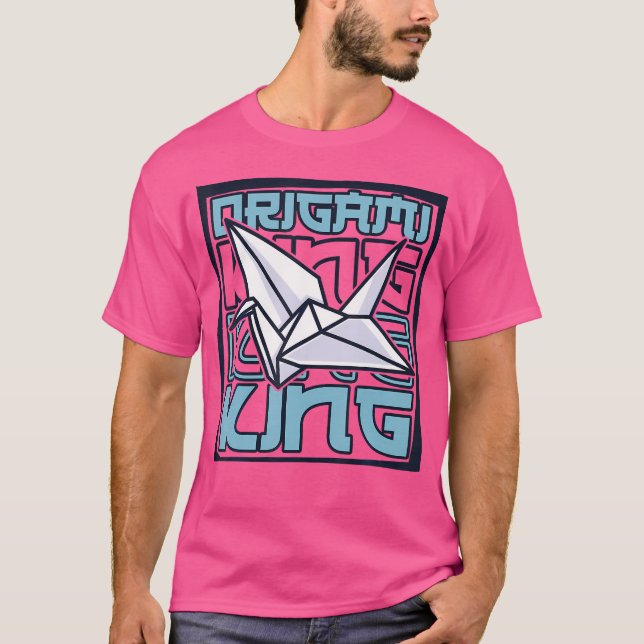 Origami Kung Papper Crane Folding Uggla Master Ori T Shirt (Framsida)