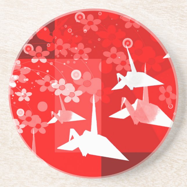 Origami kustfartyg underlägg sandsten (Framsidan)