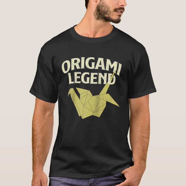 Origami Legend Papper Folding Japansk Origamist R T Shirt (Framsida)