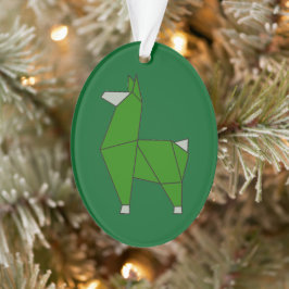 Origami Llama Akrylatornament