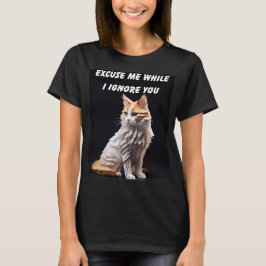 Origami Maine Coon URCUS MIG MEDAN JAG IGNORERAR D T Shirt